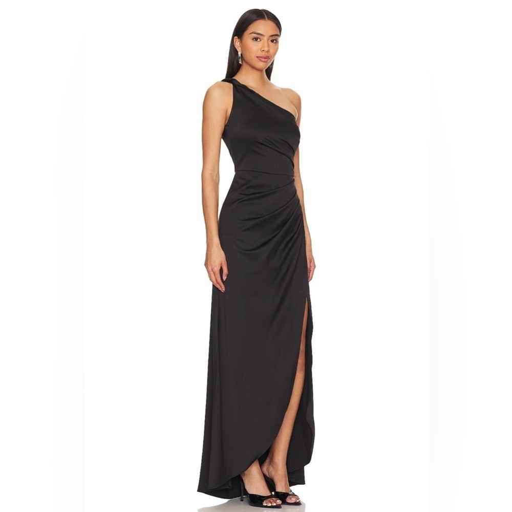 NWT Elliatt Biarritz Gown S Black One Shoulder - Picture 2 of 9